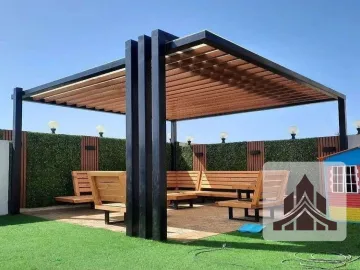 تركيب برجولات الحدائق والمظلات الخشبية مكة