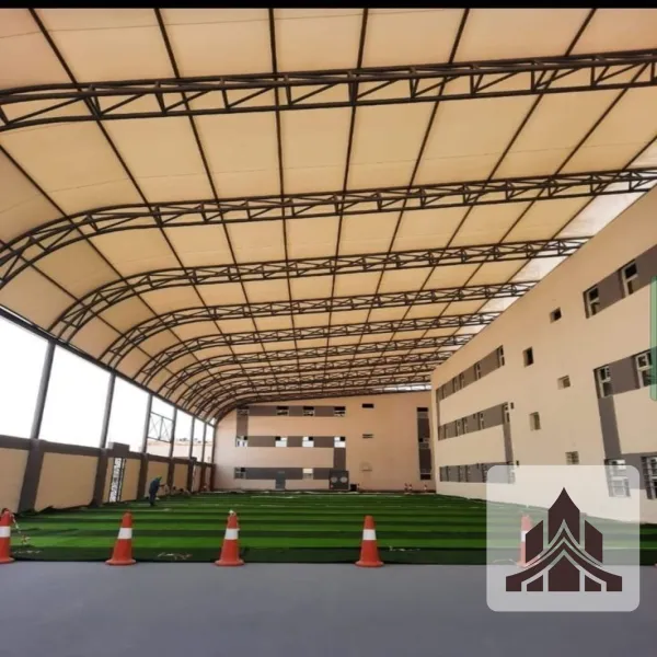 مظلات مدارس لتوفير الظل في ساحات المدارس والملاعب